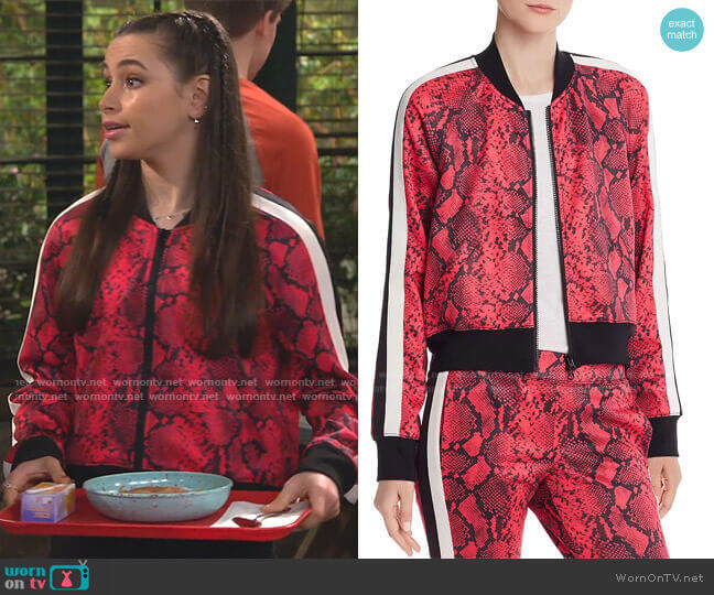 Pam & Gela Baby Boa Cropped Track Jacket