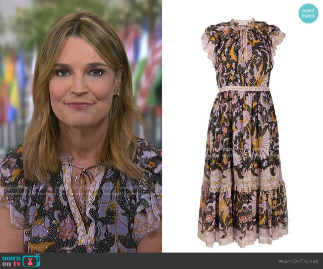Ulla Johnson Celestia Dress worn by Savannah Guthrie on Today