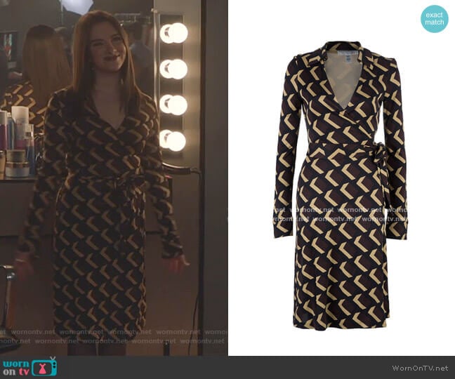 Diane von Furstenberg Print Wrap Dress worn by Jane Sloan (Katie Stevens) on The Bold Type