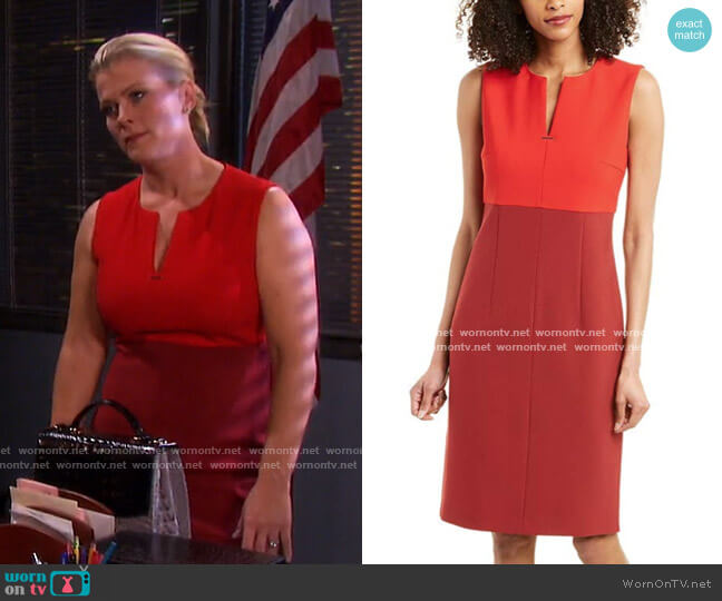 Boss Sheath Dress worn by Sami Brady (Alison Sweeney) on Days of our Lives