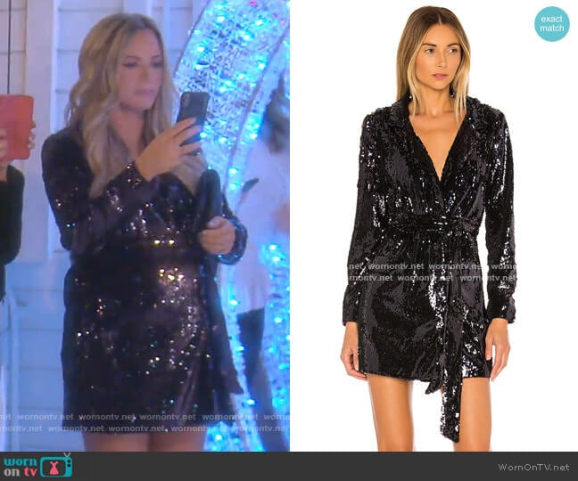 L'Academie The Leondrea Mini Dress worn by Teddi Mellencamp Arroyave on The Real Housewives of Beverly Hills