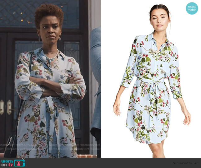 L'Agence Stella Shirtdress worn by Kerissa Greenleaf (Kim Hawthorne) on Greenleaf
