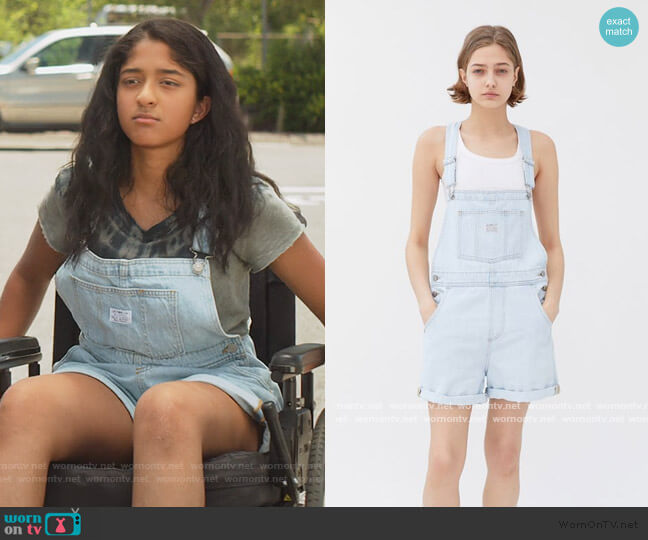 Levis Premium Vintage Shortall worn by Devi Vishwakumar (Maitreyi Ramakrishnan) on Never Have I Ever