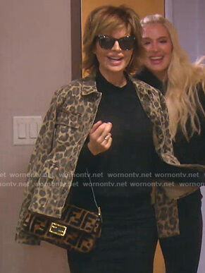 Lisa’s leopard print utility jacket on The Real Housewives of Beverly Hills