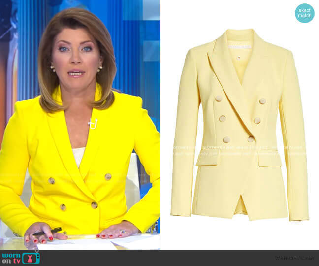 Veronica Beard Lonny Dickey Jacket worn by Norah O'Donnell on CBS Evening News