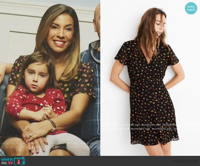 Madewell Silk Button Front Swing Dress in Feline worn by Jo (Christina Vidal Mitchell) on United We Fall