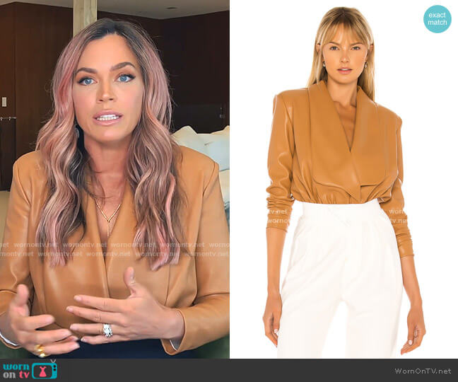 NONchalant Caraline Bodysuit worn by Teddi Mellencamp Arroyave on The Real Housewives of Beverly Hills