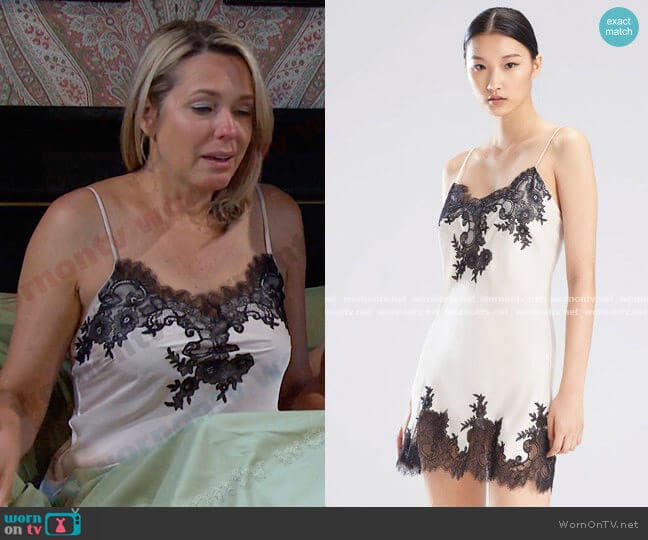 Natori L'Amour Chemise in Champagne worn by Nicole Walker (Arianne Zucker) on Days of our Lives