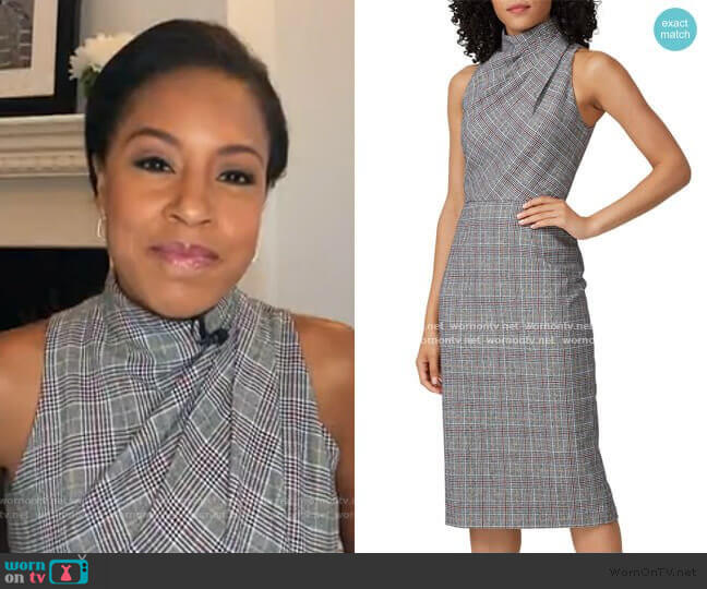 Jay Godfrey Newton Sheath Dress worn by Sheinelle Jones on Today