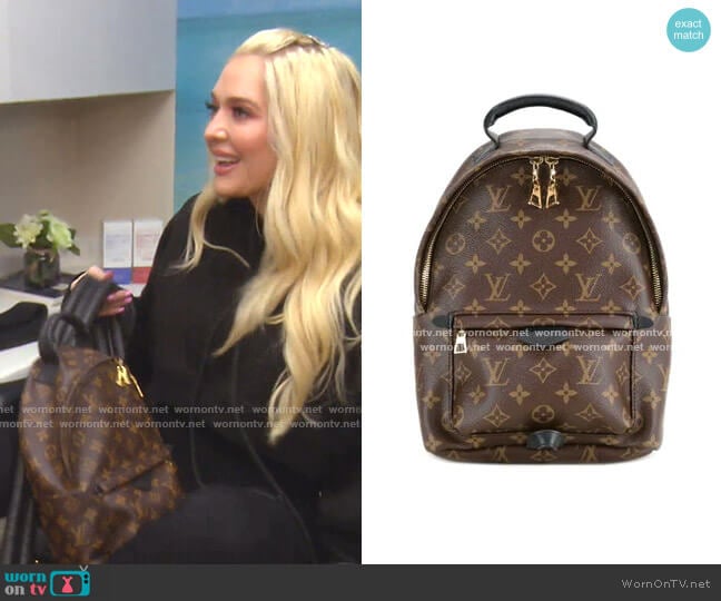 Louis Vuitton Palm Springs MM Backpack worn by Erika Jayne on The Real Housewives of Beverly Hills