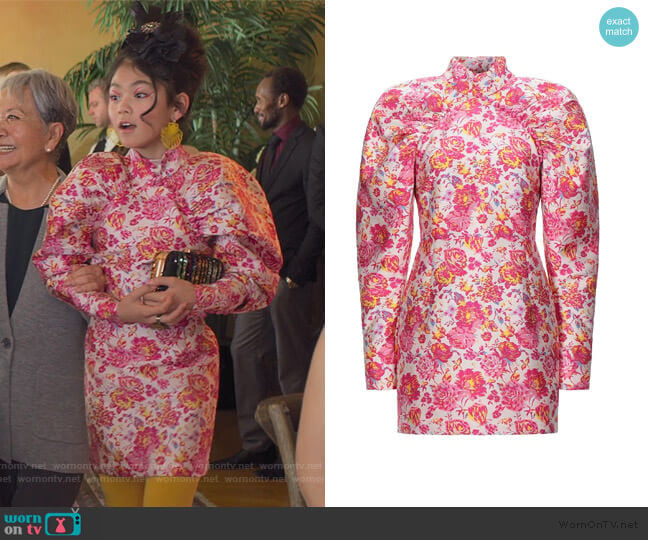 Rotate Birger Christensen Short Dress worn by Claudia Kishi (Momona Tamada) on The Baby-Sitters Club