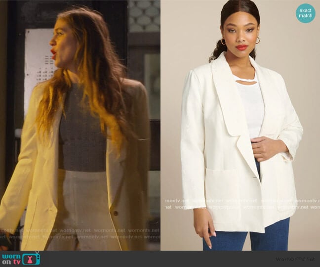 Rachel Comey Lovely Blazer worn by McAfee (Laura Dreyfuss) on The Politician