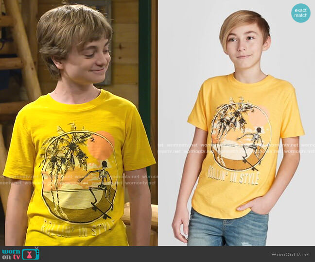 Art Class Graphic T-Shirt worn by Finn Sawyer (Will Buie Jr) on Bunkd