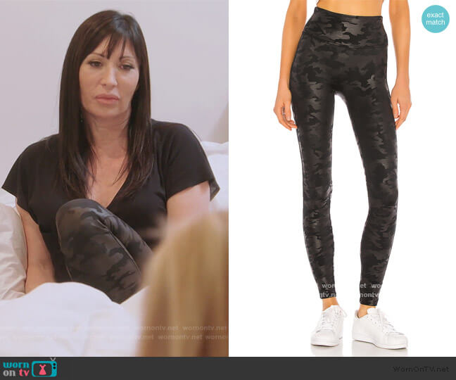 Spanx Faux Leather Camo Legging