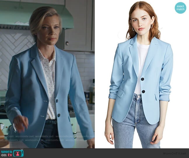 Theory Carissa Blazer worn by Barbara Whitmore (Amy Smart) on Stargirl