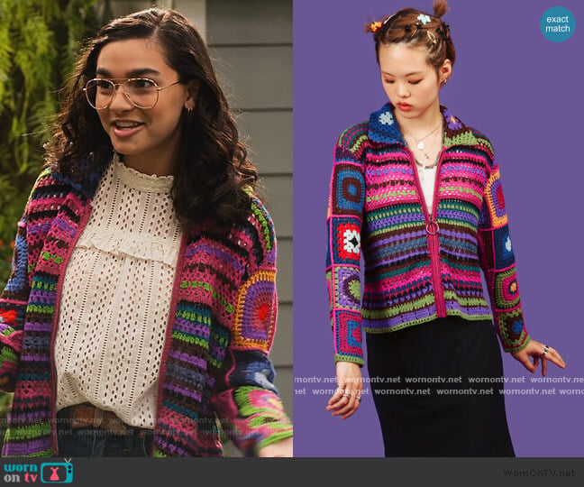 Unif Clothing Melody Sweater worn by Ashley Garcia (Paulina Chávez) on The Expanding Universe of Ashley Garcia