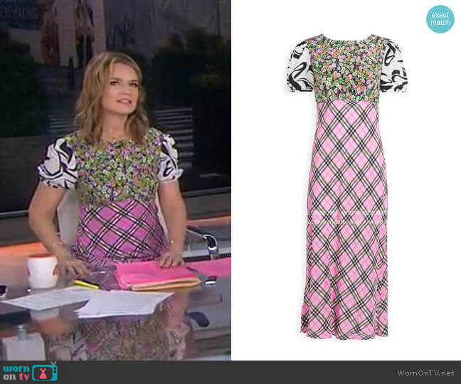 Rixo Winnie Dress worn by Savannah Guthrie on Today