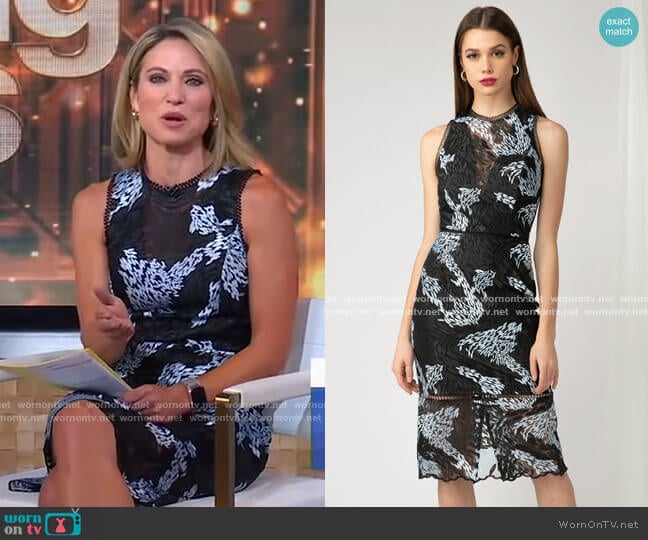 Adelyn Rae Alexandria Sheath Dress worn by Amy Robach on Good Morning America