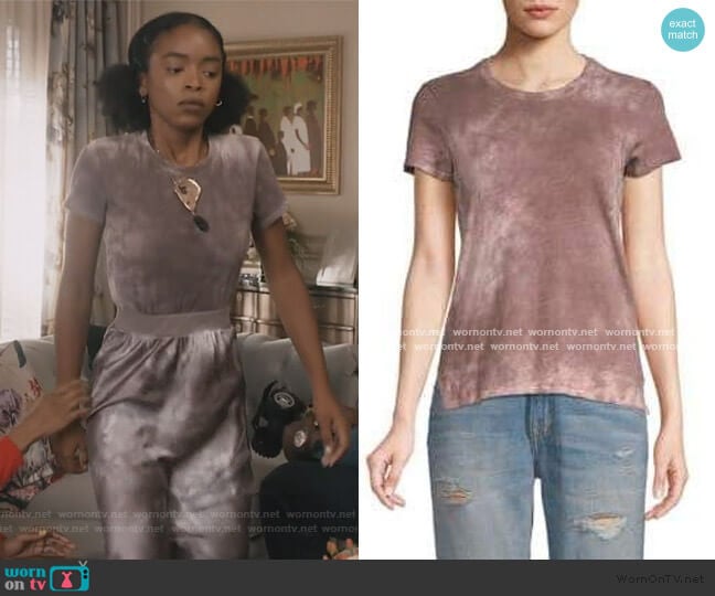 Anthony Thomas Melillo Tie Dye Tee worn by Zora Greenleaf (Lovie Simone) on Greenleaf