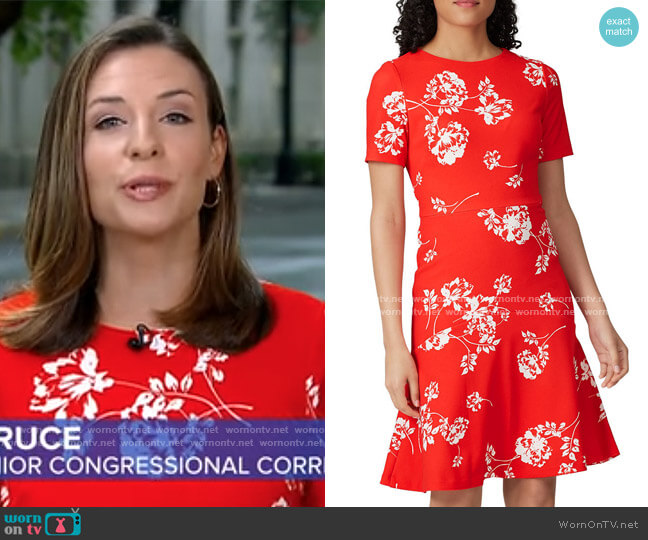 LAUREN Ralph Lauren Baba Payson Floral Dress worn by Mary Bruce on Good Morning America