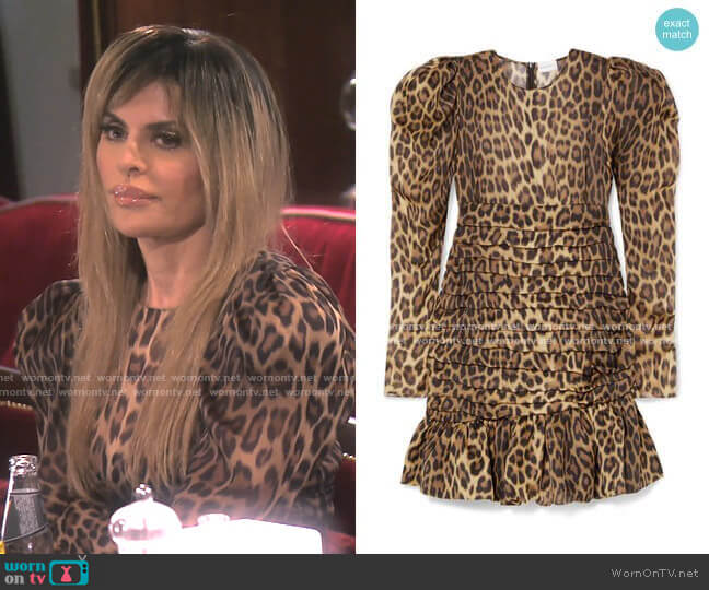 Magda Butrym Borneo Dress worn by Lisa Rinna on The Real Housewives of Beverly Hills