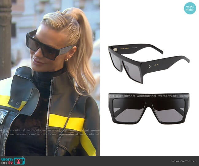 Celine Flat Top Sunglasses worn by Dorit Kemsley on The Real Housewives of Beverly Hills