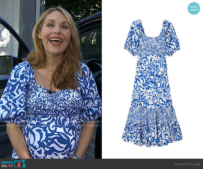 Tanya Taylor Cynthia Printed Poplin Dress