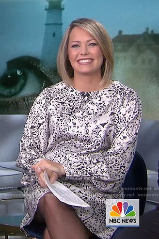 Dylan’s grey cheetah print dress on Today