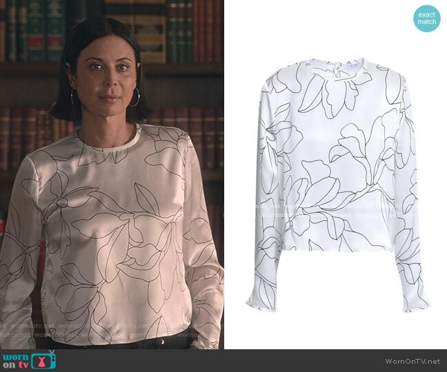 Equipment Floral Top worn by Cassandra Nightingale (Catherine Bell) on Good Witch