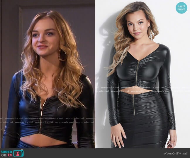 Guess Brisa Top worn by Claire Brady (Olivia Keegan) on Days of our Lives