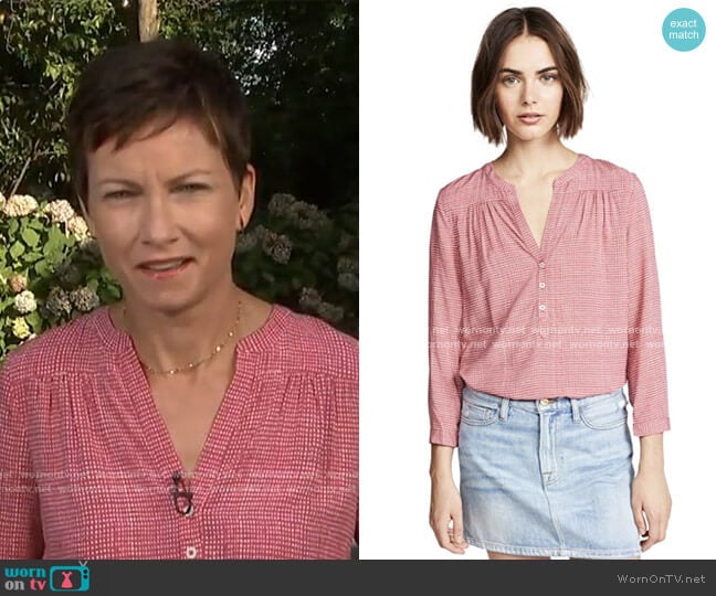Joie Rosalynn Top worn by Stephanie Gosk on Today