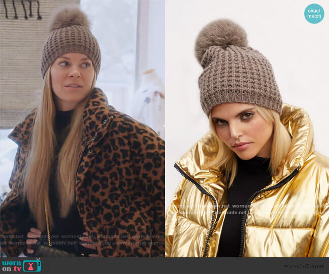 Kyi Kyi Classic Faux Fur Beanie worn by Leah McSweeney on The Real Housewives of New York City