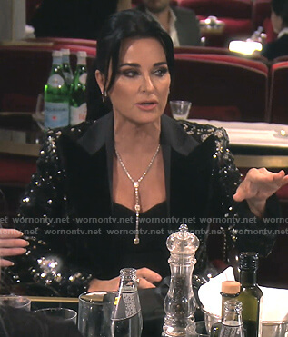 Kyle’s black sequin blazer on The Real Housewives of Beverly Hills