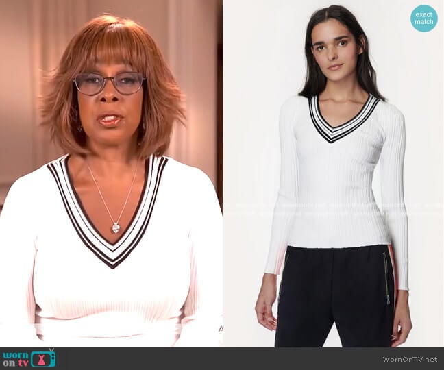 Milly Francesca Pullover worn by Gayle King on CBS Mornings