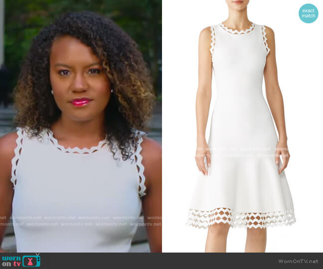 Milly Diamond Cut Dress worn by Janai Norman on Good Morning America