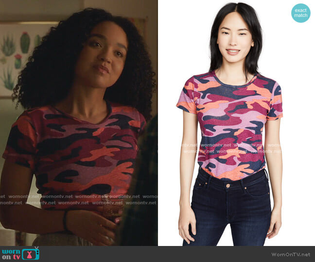 Mother The Itty Bitty Sinful Tee worn by Kat Edison (Aisha Dee) on The Bold Type