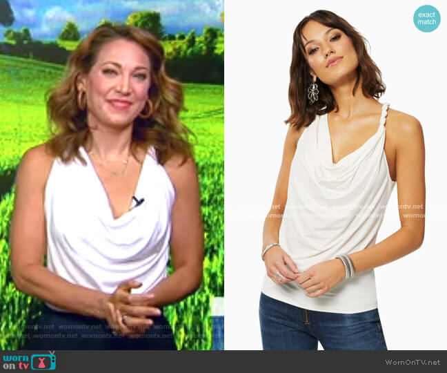 Ramy Brook Bryce Top worn by Ginger Zee on Good Morning America
