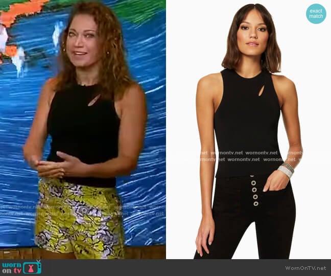 Ramy Brook Georgie Top worn by Ginger Zee on Good Morning America