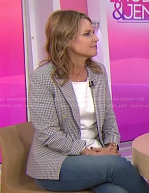 Savannah’s gingham check blazer on Today