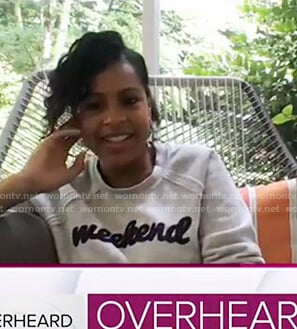 Sheinelle’s grey Weekend sweatshirt on Today