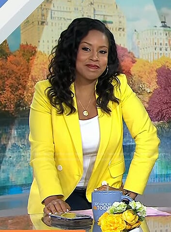 Sheinelle’s yellow blazer on Today