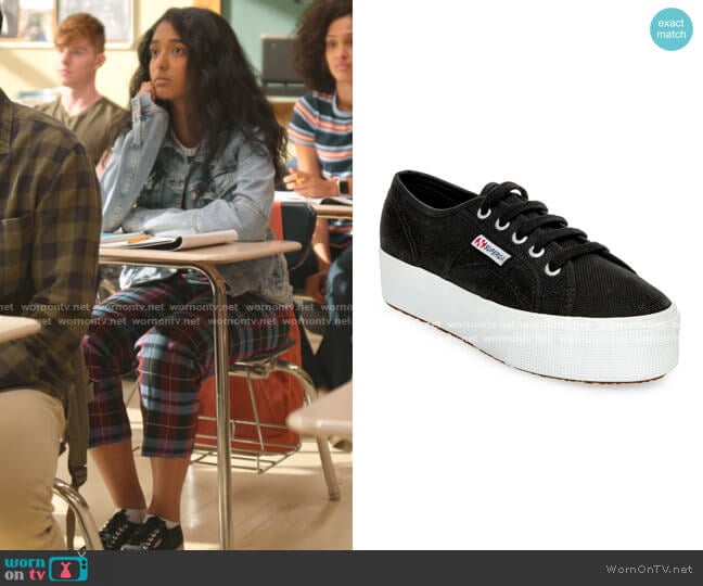 Superga 2790 ACOTW Platform Sneakers worn by Devi Vishwakumar (Maitreyi Ramakrishnan) on Never Have I Ever