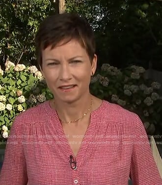 Stephanie’s red check top on Today