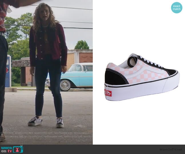 Vans Checkerboard Sneakers worn by Courtney Whitemore (Brec Bassinger) on Stargirl