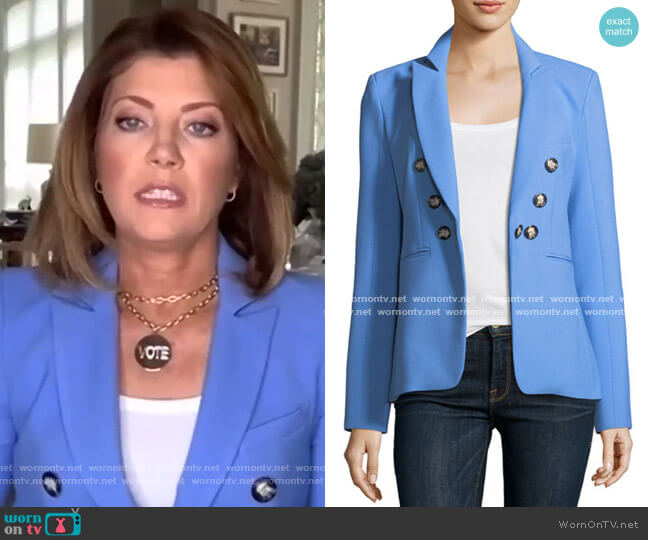 Veronica Beard Colson Peak-Lapel Double-Breasted Jacket