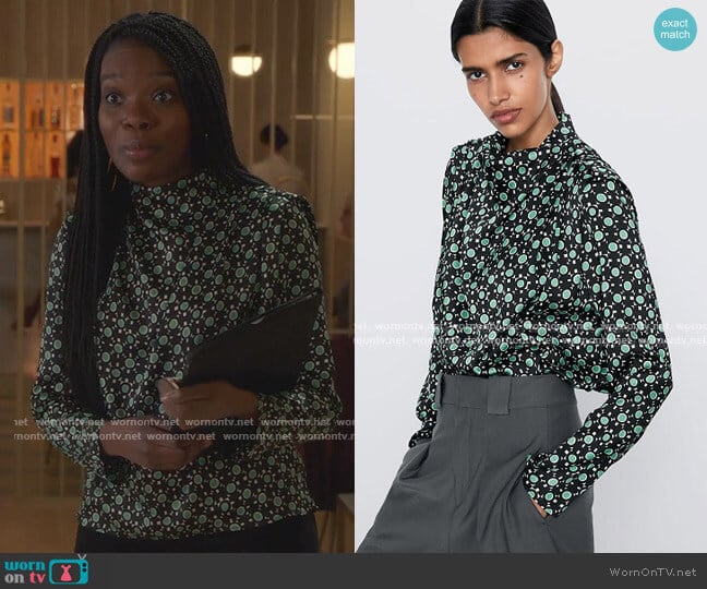 Zara Printed Blouse