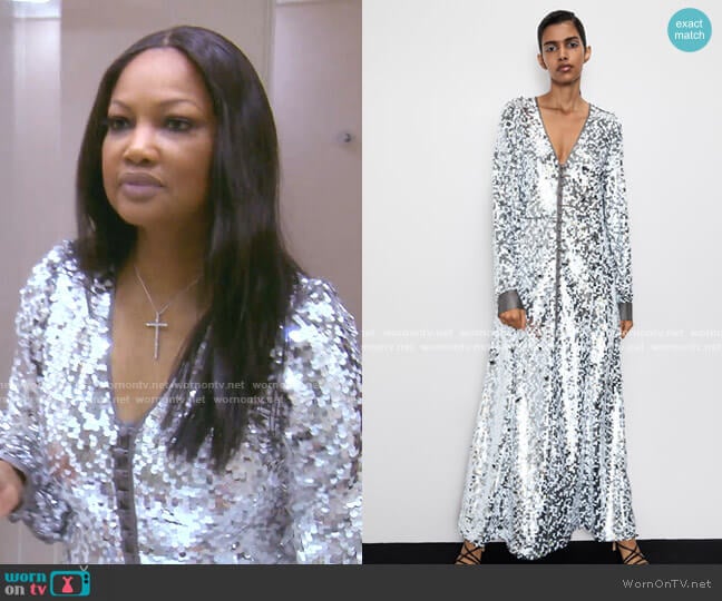 Zara Sequin Dress worn by Garcelle Beauvais on The Real Housewives of Beverly Hills