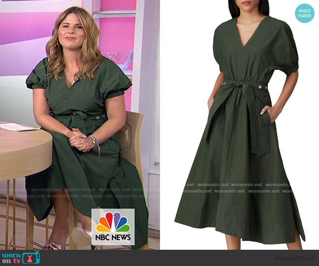 3.1 Phillip Lim Gathered Sleeve Utility Dress worn by Jenna Bush Hager on Today