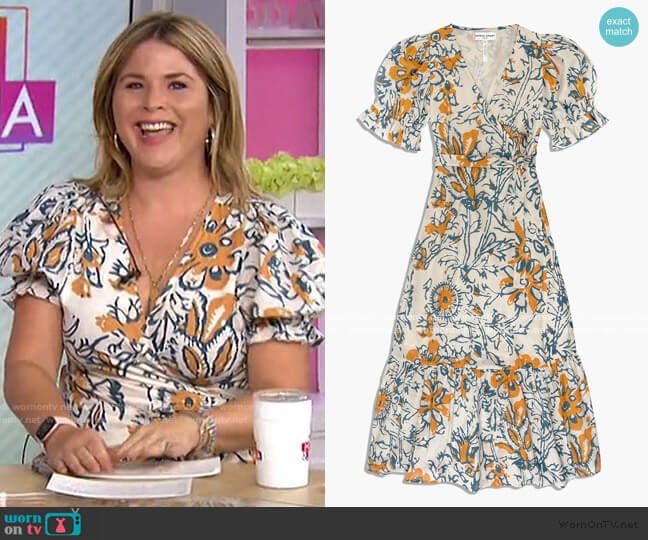 Apiece Apart Monterossa Dress worn by Jenna Bush Hager on Today