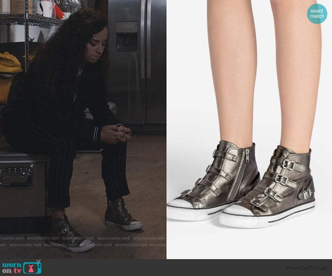 Ash Virgin Sneakers worn by Moe Truax (Kiana Madeira) on Trinkets